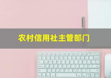 农村信用社主管部门