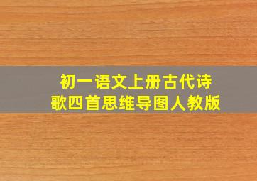 初一语文上册古代诗歌四首思维导图人教版