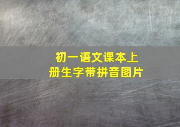 初一语文课本上册生字带拼音图片