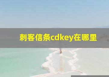 刺客信条cdkey在哪里