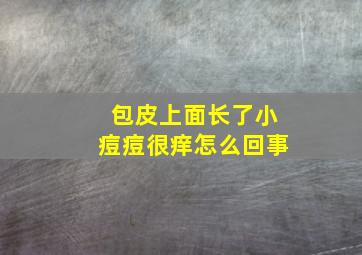 包皮上面长了小痘痘很痒怎么回事