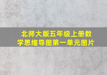 北师大版五年级上册数学思维导图第一单元图片