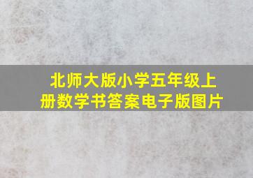 北师大版小学五年级上册数学书答案电子版图片