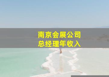 南京会展公司总经理年收入