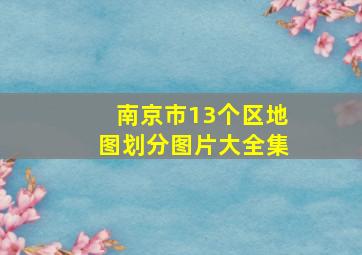 南京市13个区地图划分图片大全集