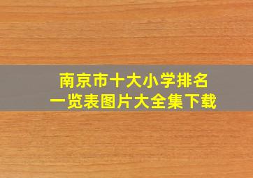 南京市十大小学排名一览表图片大全集下载