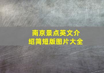 南京景点英文介绍简短版图片大全