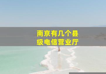 南京有几个县级电信营业厅