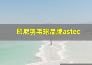 印尼羽毛球品牌astec