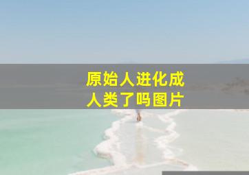 原始人进化成人类了吗图片