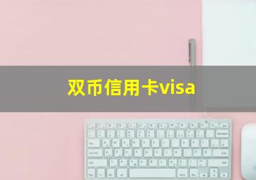 双币信用卡visa