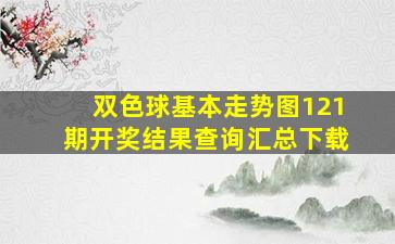 双色球基本走势图121期开奖结果查询汇总下载