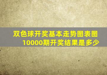 双色球开奖基本走势图表图10000期开奖结果是多少