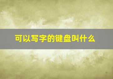 可以写字的键盘叫什么