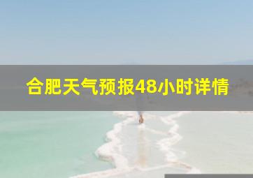 合肥天气预报48小时详情