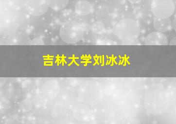 吉林大学刘冰冰