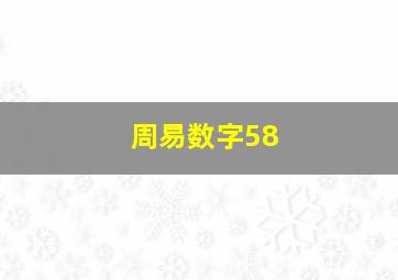 周易数字58