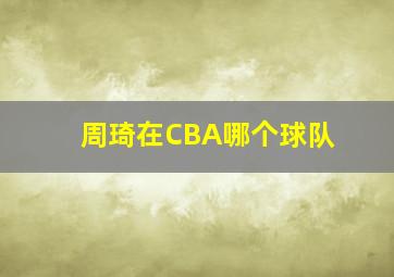 周琦在CBA哪个球队