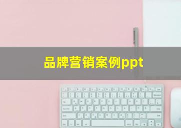 品牌营销案例ppt