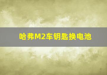 哈弗M2车钥匙换电池