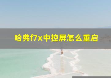 哈弗f7x中控屏怎么重启