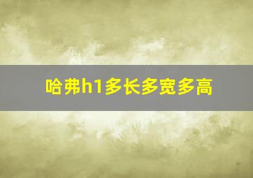 哈弗h1多长多宽多高