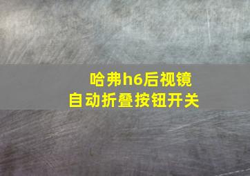 哈弗h6后视镜自动折叠按钮开关