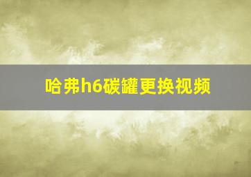 哈弗h6碳罐更换视频