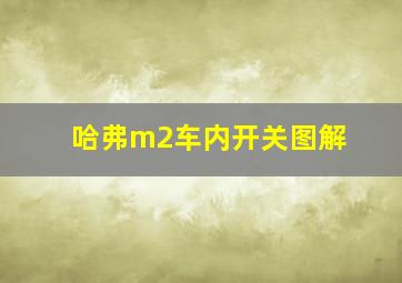 哈弗m2车内开关图解