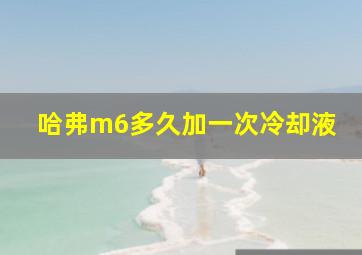 哈弗m6多久加一次冷却液