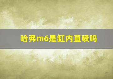 哈弗m6是缸内直喷吗