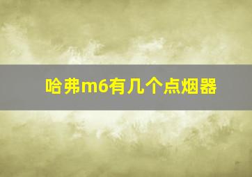 哈弗m6有几个点烟器