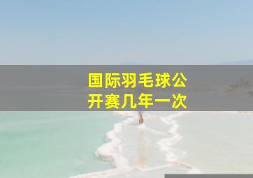 国际羽毛球公开赛几年一次