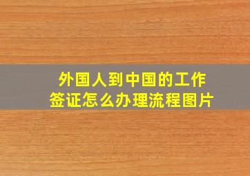 外国人到中国的工作签证怎么办理流程图片