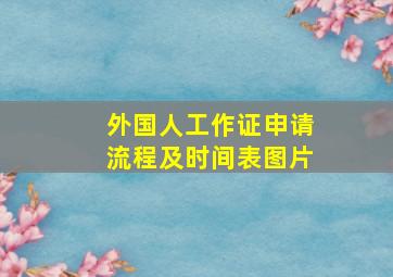 外国人工作证申请流程及时间表图片