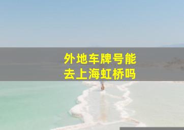 外地车牌号能去上海虹桥吗