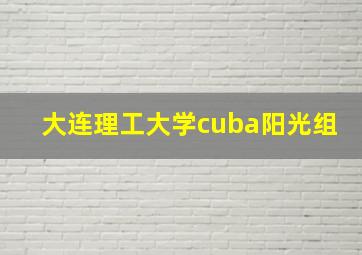 大连理工大学cuba阳光组