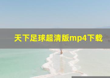 天下足球超清版mp4下载