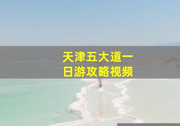 天津五大道一日游攻略视频