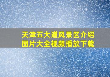 天津五大道风景区介绍图片大全视频播放下载