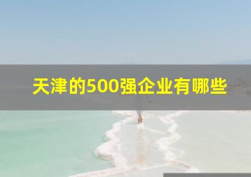 天津的500强企业有哪些