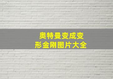 奥特曼变成变形金刚图片大全