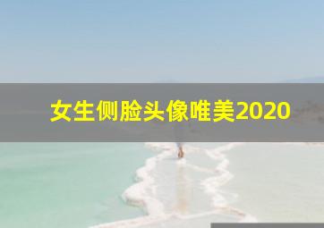 女生侧脸头像唯美2020