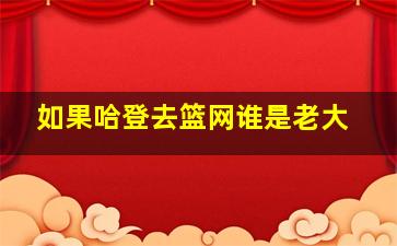 如果哈登去篮网谁是老大