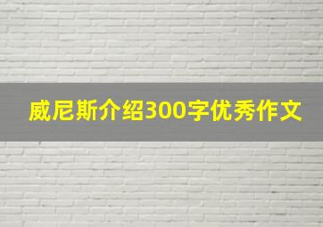 威尼斯介绍300字优秀作文