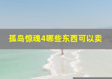 孤岛惊魂4哪些东西可以卖