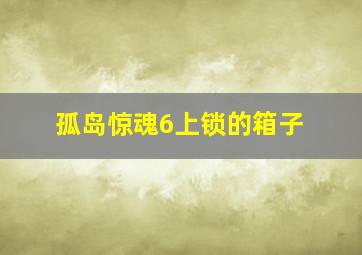 孤岛惊魂6上锁的箱子