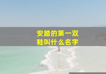 安踏的第一双鞋叫什么名字