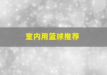 室内用篮球推荐