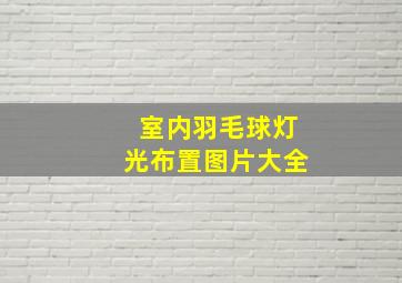 室内羽毛球灯光布置图片大全